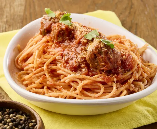 Pasta Vegan Meatballs